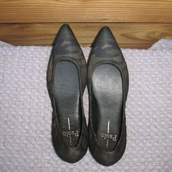Camouflage Knit Pointed Toe Flats - Picture 1 of 7